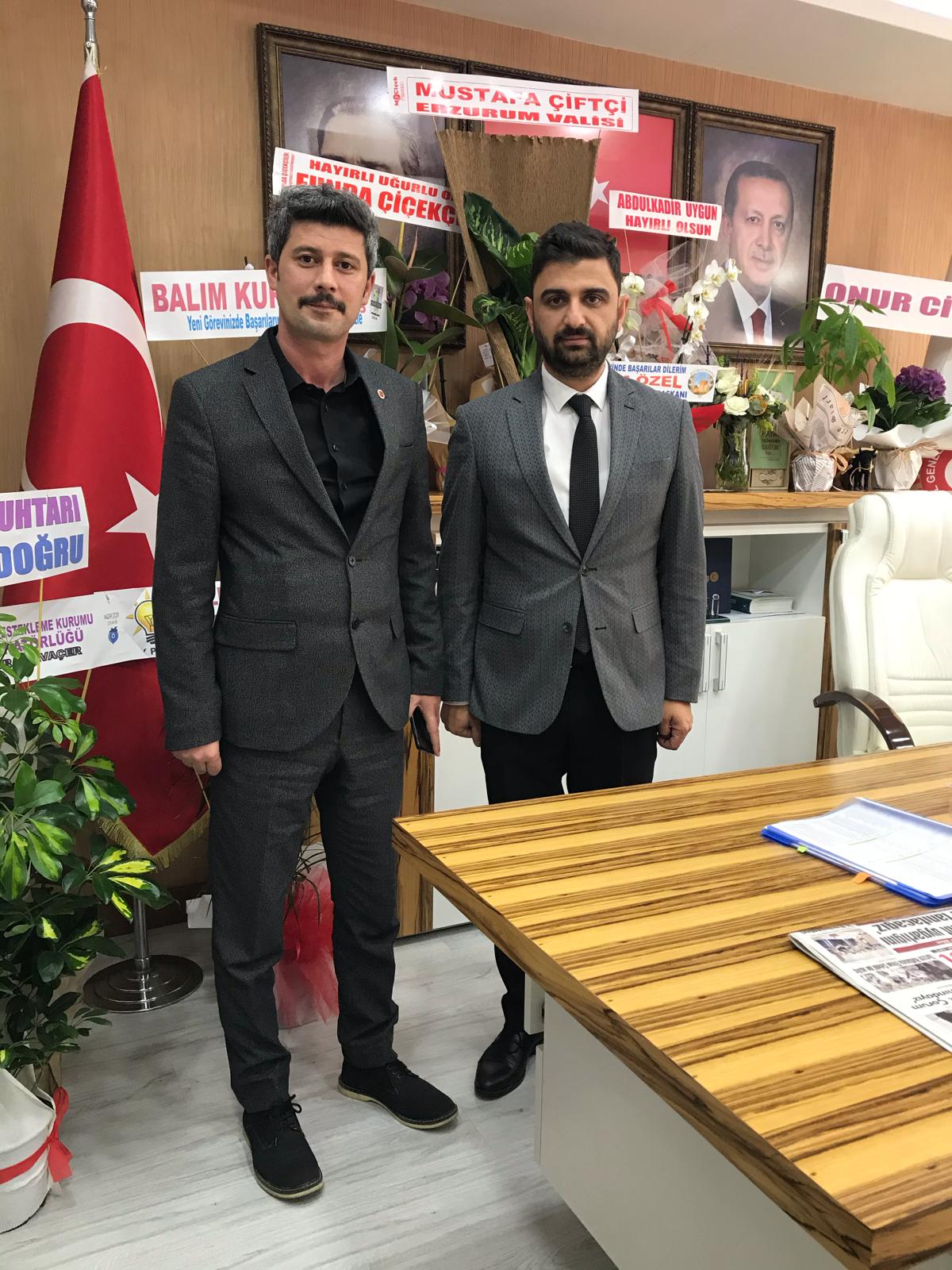 Birlik Müdürümüz Serdar ÇOLAK, Çorum İl Genel Meclis Başkanı Muhammet Fatih Temur 'u Ziyaret Etti